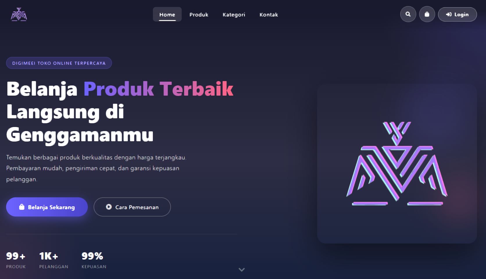 Digimeei - Platform E-Commerce Terintegrasi Penuh (Laravel, Midtrans, & RajaOngkir)