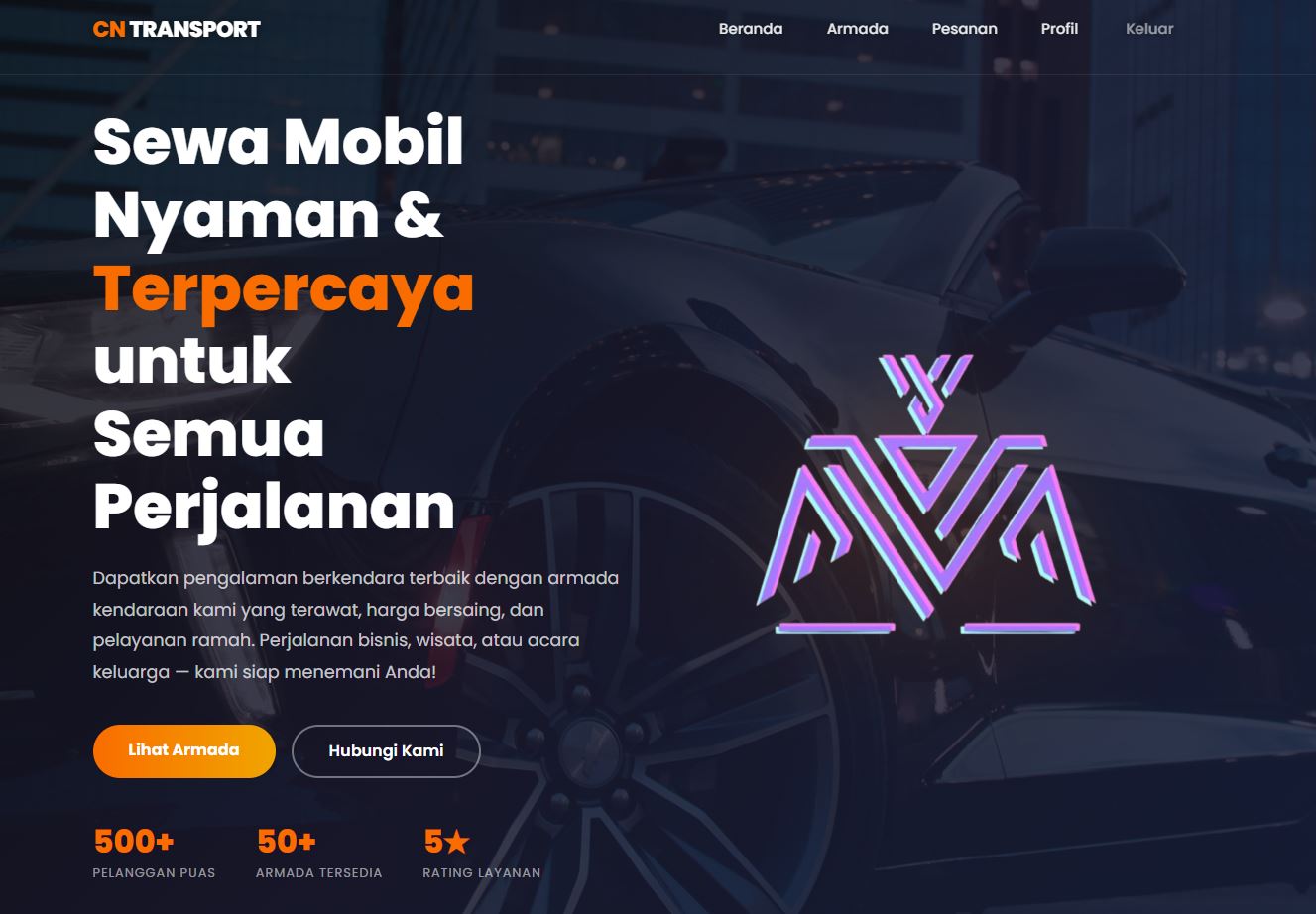 CN Transport - Sistem Manajemen Rental Mobil Terintegrasi (Laravel + Midtrans)
